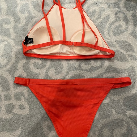 LA Hearts Crop Top Ribbed Bikini Set - Picture 5 of 5